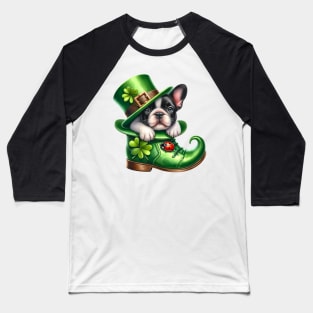 French Bulldog Shoes For Patricks Day Baseball T-Shirt